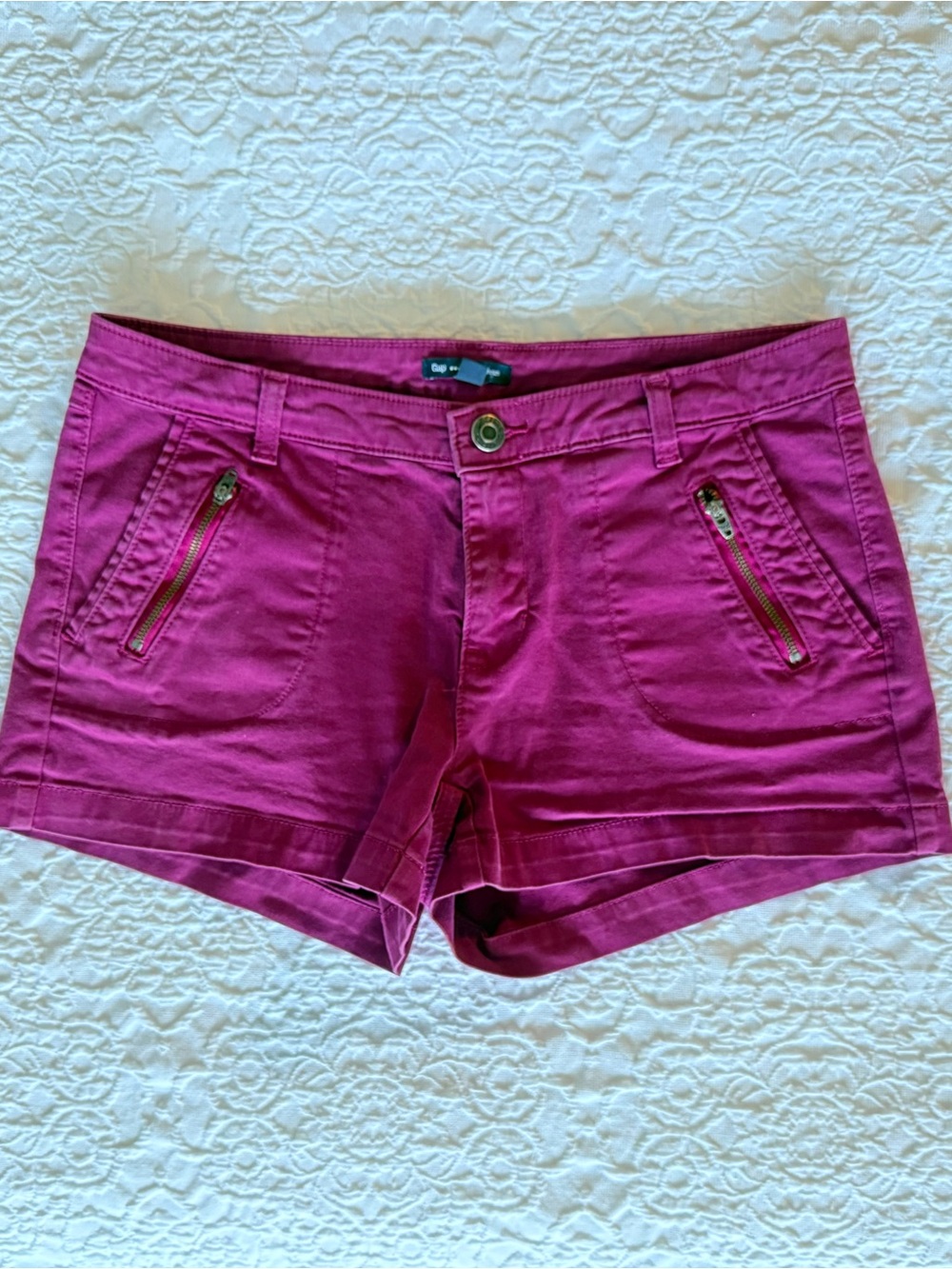Gap Magenta Chino Shorts Sz 6